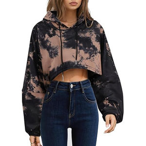 Moda mujer Crop Hoodie 2025 | OEM personalizado Streetwear pulóver para gimnasio Fitness Boutique Activewear al por mayor ropa deportiva compradores - Product Image 1