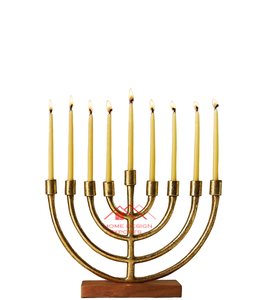 Dernier modèle Design traditionnel Fait à la main Tarif de gros Menorah fantaisie Classique élégant Dernière arrivée Bougeoir en métal - Product Image 3