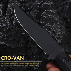 Cuchillo Bowie de Hoja Fija de Acero de Damasco Personalizado de Alta Gama, Multifuncional, para Expedición y Supervivencia, Venta al por Mayor, ODM - Product Image 2