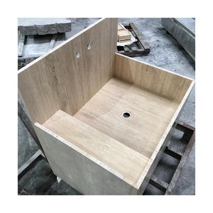 Умывальник из натурального бежевого камня - Product Image 3