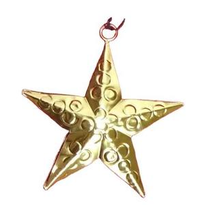 Metal colgante copo de nieve ligero minimalista color plata decoración navideña ornamento uso - Product Image 3