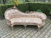 Canapé Louis XVI de style français unique Kingstone avec structure en bois