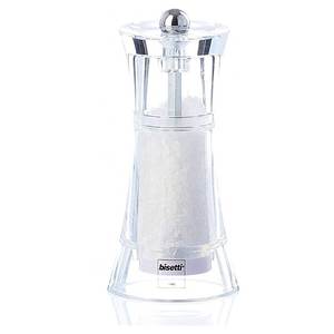 Molinillo de Sal Transparente Bisetti VERONA 8710S de 13 cm para Molienda Fina y Presentación - Product Image 4