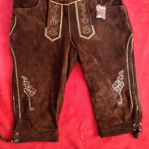 Venta al por mayor Lederhosen alemán Trachten bávaro tradicional Oktoberfest hombres personalizado corto Kurze Lederhose para hombres 2025 - Product Image 5