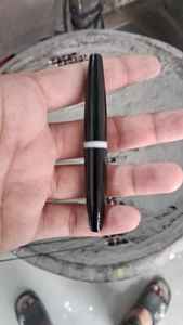 Custom made our black and white banded glass beads for jewelry making crafts and <b>accessory</b> projects and for resale purposes. - Product Image 2