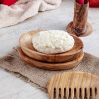 Ensemble de porte-savon en bois d'olivier ArtisRaw, accessoires en bois naturel, écologiques, pour la salle de bain, l'hôtel, rangement, style, portable