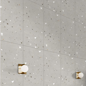 กระเบื้องพอร์ซเลนอินเดียเกรดพรีเมียมลายเทอร์ราซโซ่สีเทา LIBEE ผิวแบบแกะสลัก - Product Image 1