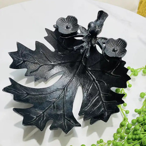 Plato de servir de hoja de arce de Metal de diseño elegante, tazón utilizado para Decoración de mesa de hogar y Hotel, cuencos para servir comida - Product Image 3