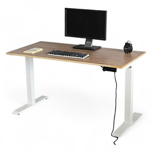 FlexiDesk FLD007 <b>Electrically</b> Adjustable Lift-Up Table with 2 Joints Made of Melamine-Coated Plywood for Office Use - Product Image 1