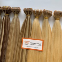 Offres de Gros des Vendeurs Vietnamiens : Extensions de Cheveux Humains Vierges 100% Grade 12A, Lisses, à Bandes Adhésives, Couleur Mèches, Double Trame Faite à la Machine, Installation Facile