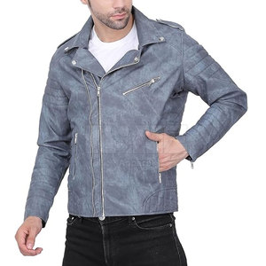แจ็กเก็ตหนังสไตล์ลำลองสำหรับผู้ชายคอลเลกชันล่าสุด - Product Image 1
