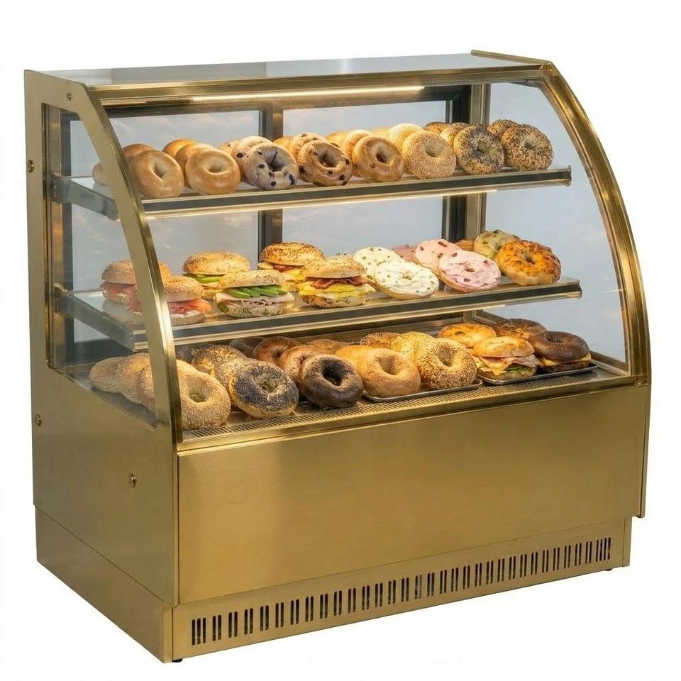 Commercial Glass Pastry Display Case Cake Display Box Refrigerated Cake ...