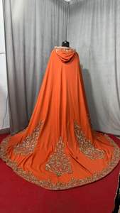 เดรสโมดัลปักลายดอกไม้แขนยาวคอสูงสำหรับผู้หญิงชุดเดรสโมดัลปักด้วยมือเป็นมิตรกับสิ่งแวดล้อมเหมาะสำหรับงานแต่งงาน - Product Image 2