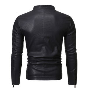 Veste en cuir pour homme, vente chaude, nouvelle mode, veste en cuir pour homme, veste en cuir coupe-vent - Product Image 6