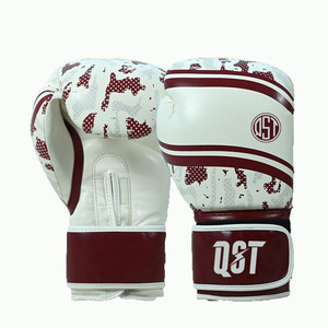 Gant d'entraînement de boxe en cuir de qualité supérieure avec support de poignet à crochet et boucle Logo personnalisé Gants de boxe robustes et durables - Product Image 1