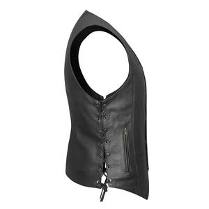 Chaleco de Motocicleta de Cuero, Ropa de Seguridad, Chaleco de Motocicleta de Cuero de Alta Calidad, Chaleco de Motocicleta de Cuero Hecho a Medida al por Mayor - Product Image 4