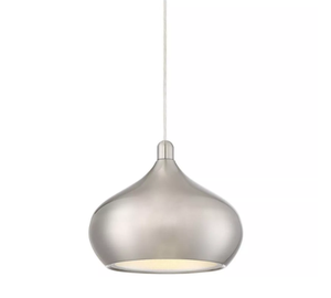 Lámpara colgante redonda colgante de Metal de latón AK en pieza de lujo con acabado plateado para decoración de interiores del hogar - Product Image 1