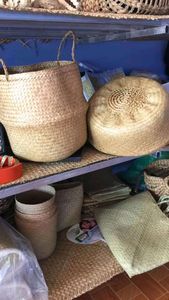 Oferta caliente para mayoristas Cesta de vientre plegable de algas marinas naturales, productos de artesanía de Vietnam - Product Image 4