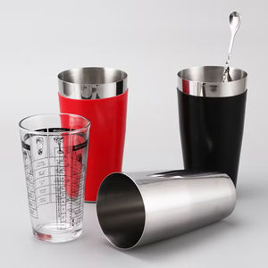 Taille personnalisée 500ml Écologique Boston Cocktail Shaker En Acier Inoxydable Métal Tasses PVC Vinyle Revêtement Classique Party Bar - Product Image 2
