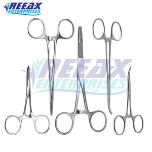 REEAX ENTERPRISES Vente en gros 5 pinces à moustiques Olsen en acier inoxydable Source d'alimentation manuelle droite et incurvée - Product Image 2