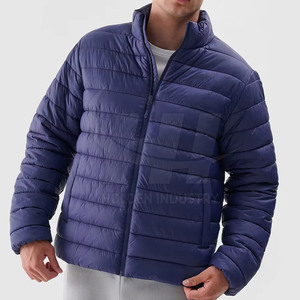 Veste matelassée en coton pour usage quotidien, look simple, doublure intérieure en coton doux, confort toute la journée - Product Image 3