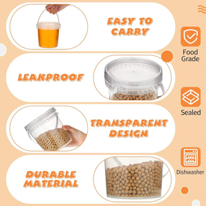 Gobelets jetables en PP transparents de 800 ml avec impression UV personnalisée pour les boissons aux fruits et aux thés - Product Image 4