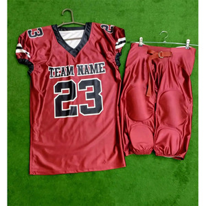 Paquete de Uniformes Personalizados de Fútbol Americano para Adultos 2025, Ropa de Entrenamiento Premium, Uniformes Personalizados de Manga Corta para Hombre - Product Image 4