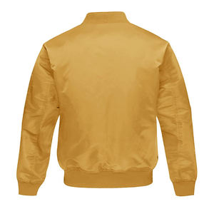 แจ็กเก็ตนักบินสำหรับผู้ชาย, แจ็คเก็ตบอมเบอร์แขนยาวให้ความอบอุ่นกันลมสำหรับฤดูหนาว - Product Image 2