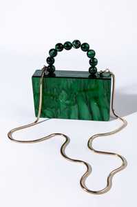 Bolsos de noche Bolso de mano de resina Bolso de cena para mujer Venta al por mayor Monederos y embragues de cristal de lujo para damas - Product Image 4