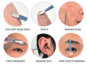 Haut de gamme 9 pièces Portable manucure pédicure ensemble anti-éclaboussures en acier inoxydable coupe-ongles bricolage orteil soin des ongles outil de beauté boîte de pied - Product Image 3