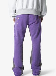 Pantalons de survêtement pour homme en molleton français 100% coton OEM, taille plus, avec bande latérale, style jogger empilé, vêtements de sport actifs - Product Image 5