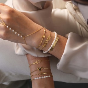 สร้อยข้อมือนำโชคดีไซน์มาให้ทันสมัยทำด้วยมือแบบตุรกีเครื่องประดับเงินสเตอร์ลิงทำจาก925 - Product Image 2