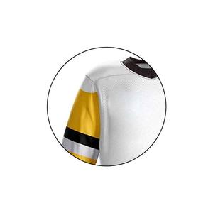 Fabricant professionnel pour l'uniforme de hockey sur glace dernières conceptions imprimer col rond vêtements d'entraînement de hockey ensembles de shorts adultes - Product Image 3