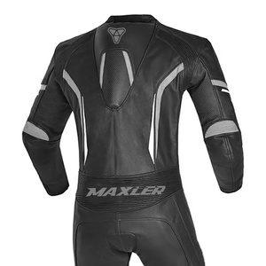 Maxler Men's Windproof Waterproof Plus Size Racing Leather Motorcycle Suit CE Level 1 Approved % Leather Fabric Cold - Product Image 4