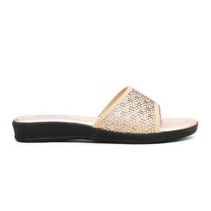 Sandalias con tacón Softy CL7115 informales doradas - Product Image 3