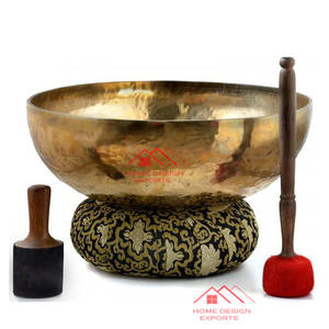 Cuencos cantores Acabado antiguo Diseño martillado Oem Cuenco cantador de metal Diseño de grabado Luna llena Artesanía de metal Elegante - Product Image 4