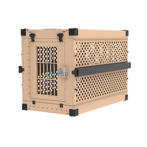 Tác Động Alu Mạnh Mẽ K9 Đức Chăn Cừu XL Lớn Nhôm Có Thể Thu Gọn Chó Du Lịch Thùng Thêm Lớn Gấp Động Vật Lồng - Product Image 3