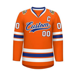 Conjunto de Jersey de Hockey Personalizado para Hombre, Tallas Grandes, con Nombre y Número Impresos y Cosidos, Servicio OEM, para Prácticas y Uso en Equipo, Ropa de Hockey sobre Hielo - Product Image 2