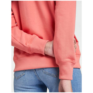 เสื้อฮู้ดดี้ผู้หญิงสีพื้นคุณภาพสูงแบบสั่งทำพิเศษ แขนยาว ผ้าถัก มีเชือกผูก ดีไซน์แยกชิ้น - Product Image 5