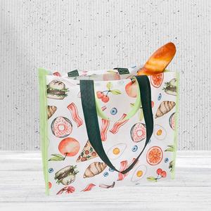 ถุงช้อปปิ้งผ้าไม่ทอพร้อมแถบปิดแบบตะขอและห่วง และหูหิ้วทำจากสายรัด PP - Product Image 4