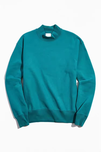 Sweat-shirts à col montant en molleton français vierge de haute qualité pour hommes, logo personnalisé, sweat-shirts à col rond surdimensionnés, vêtements pour hommes - Product Image 5