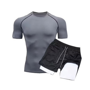 ชุดออกกำลังกายแบบรัดรูปสำหรับกีฬา รุ่นใหม่ปี 2026 ชุดฝึกซ้อม Bjj Rashguard และกางเกงขาสั้น มีทุกขนาดและทุกแบบ - Product Image 1