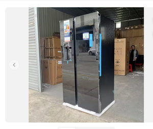 Refrigerador de Doble Puerta Inteligente con Tecnología Inverter, de Acero Inoxidable 619L, Portátil, Eléctrico, de Enfriamiento Directo para el Hogar - Product Image 1