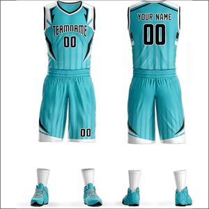 Nouvelle Arrivée : Tenue de Basketball Personnalisée Tendance – Short d'Été Respirant Imprimé avec Logo d'Équipe par Sublimation - Product Image 4