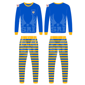 Sigma ชุดนอนผ้าฝ้ายสำหรับผู้หญิง, ชุดนอนผ้าฝ้ายปักลายชมรมแกมมา Rho ชุดสำหรับใส่นอนแขนยาว - Product Image 5