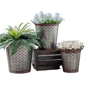 Maceta de chapa de hierro hecha a mano de lujo superventas, maceta de decoración del hogar para jardín de alta calidad para plantar bodas - Product Image 5