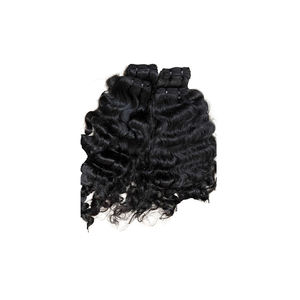Faisceaux de trame de cheveux humains indiens de temple avec des cheveux humains de style bouclé naturel à vendre par les exportateurs indiens - Product Image 1