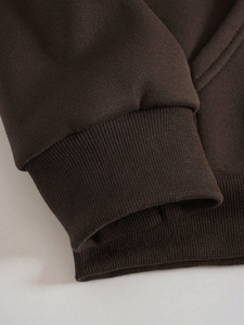 Sudadera con capucha recortada con cremallera desgastada con diamantes de imitación de algodón de gran tamaño con gráfico de alta calidad para hombre, sudaderas con capucha para hombre - Product Image 2