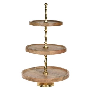 Support à gâteau fait main en bois Design tendance Décor d'anniversaire, d'anniversaire et de fête de mariage Utilisation Gamme exclusive de qualité optimale - Product Image 4