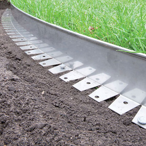 Bordure de jardin en acier corten Sunsbuild, éclairée par énergie solaire, étanche, de luxe, haute performance, facile à installer, rectangulaire, durable - Product Image 2